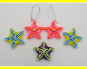 Starfish Earrings PDF Jewelry Making Tutorial (INSTANT DOWNLOAD)
