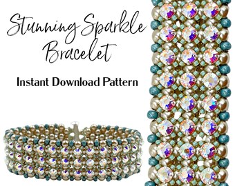 Sparkling Stunner Bracelet INSTANT DOWNLOAD Pattern