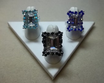 Crystal Cocktail Ring Pdf Tutorial (INSTANT DOWNLOAD)