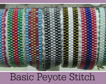 Even Count Peyote Stitch Bracelet PDF Tutorial (INSTANT DOWNLOAD)