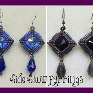 Side Show Earrings PDF Jewelry Making Tutorial (INSTANT DOWNLOAD)