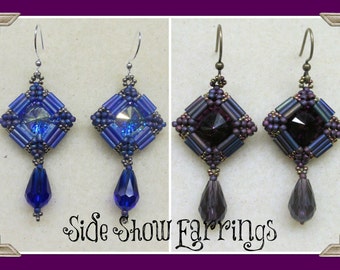 Side Show Earrings PDF Jewelry Making Tutorial (INSTANT DOWNLOAD)