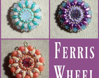 Ferris Wheel Pendant PDF Jewelry Making Tutorial (INSTANT DOWNLOAD)