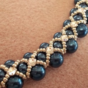 PDF Montee Embellished Pearl Collar Necklace (INSTANT DOWNLOAD)
