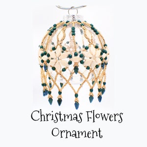 Christmas Flowers Ornament INSTANT DOWNLOAD Pattern