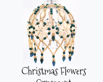 Christmas Flowers Ornament INSTANT DOWNLOAD Pattern