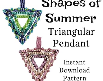 Triangular Pendant INSTANT DOWNLOAD Pattern