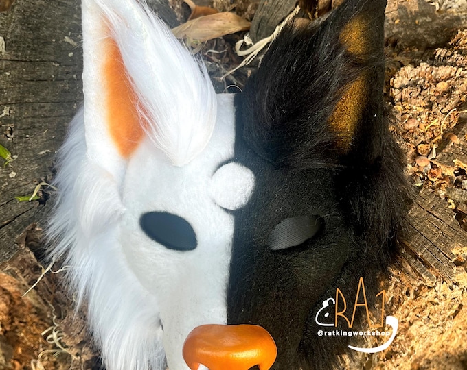 Canine Split Color Mask - Etsy