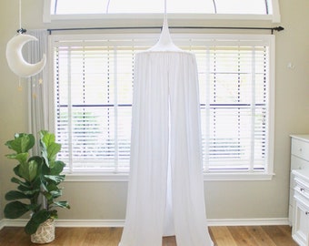 Play Canopy - Made in USA - White - Hanging Play Tent - Free Shipping - Made to Order