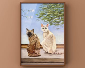 Ritratto personalizzato di animali domestici da foto, ritratto di cane, gatto, gattino, pittura di animali da foto