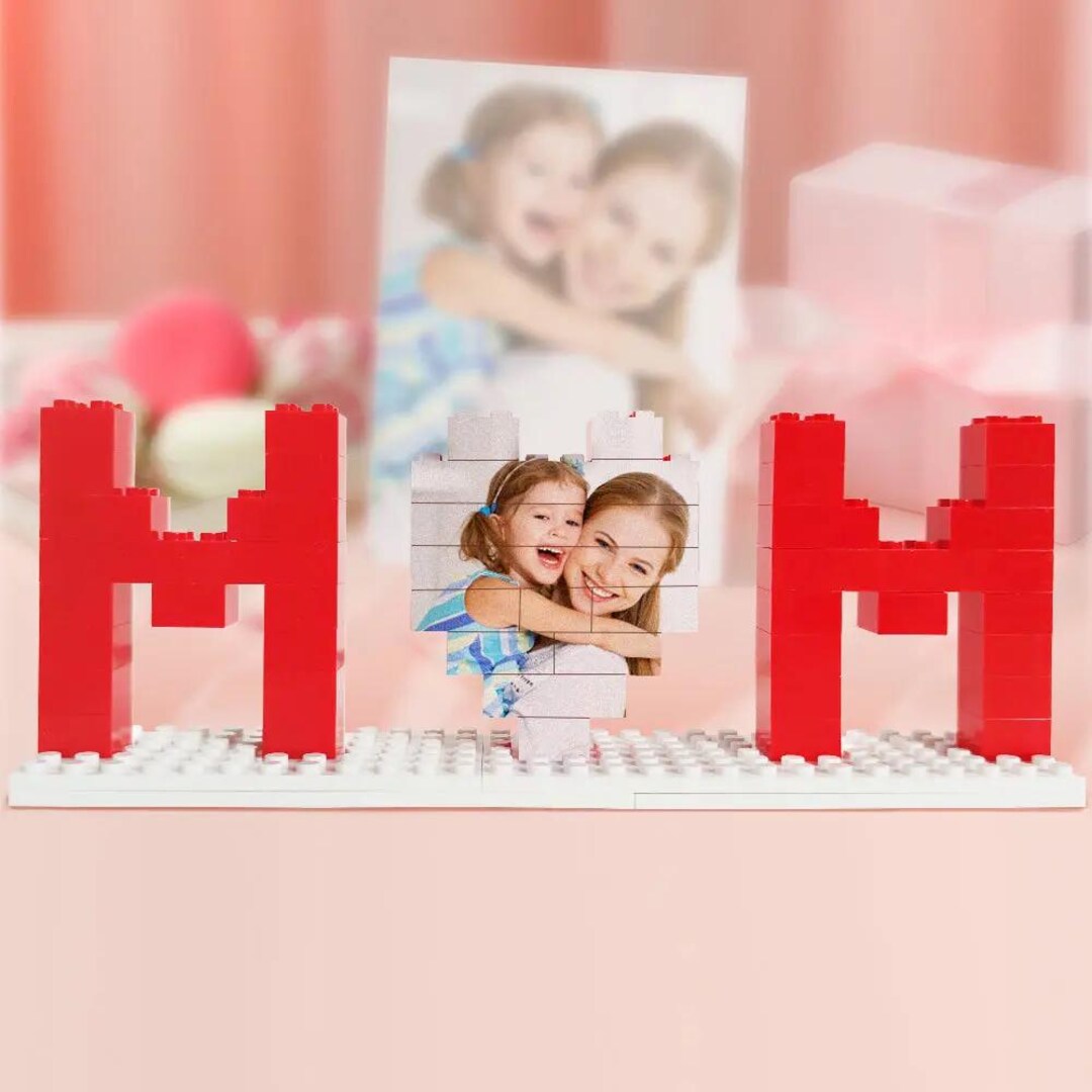 Personalized Mom Building Brick With Photo, Puzzle Building Block ...