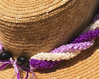 Twisted Ribbon Lei - Crown Flower