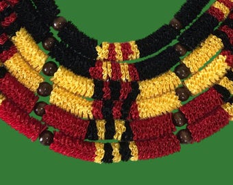 Custom Ali'i Ribbon Lei, You Choose Pattern