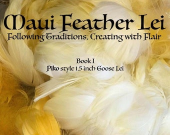 Basic Hawaiian Goose Feather Lei Hat Band Tutorial - clear diagrams, step by step instructions
