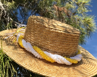 Twisted Ribbon Lei - Plumeria