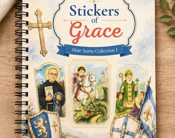 Stickers of Grace | Male Saints (Collection 1) Sticker-by-Number Book