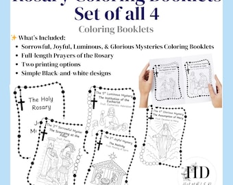 Rosenkranz Malhefte Bundle - enthält alle 4 Sets von Mysterien!