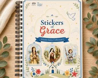 Stickers of Grace | Female Saints (Collection 1) Sticker-by-Number Book