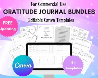 Digital Gratitude Journal, Self Care Planner, Undated iPad Planner, Goodnotes Journal, Wellness Journal, Goodnotes Template, Daily Journal