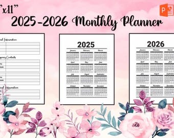Daily Planner, Weekly Planner, Monthly Planner, Printable planner, Instant Download, A4/A5/Letter/Half Size