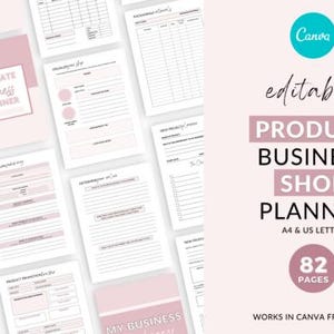 Small Business Planner, Printable Organizer, Home Business Inserts, Business Binder, Side Hustle Planner, Business Bundle, Business Trackers