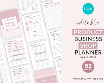 Small Business Planner, Printable Organizer, Home Business Inserts, Business Binder, Side Hustle Planner, Business Bundle, Business Trackers
