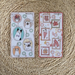 Autumn and animal frames - two A6 challenges