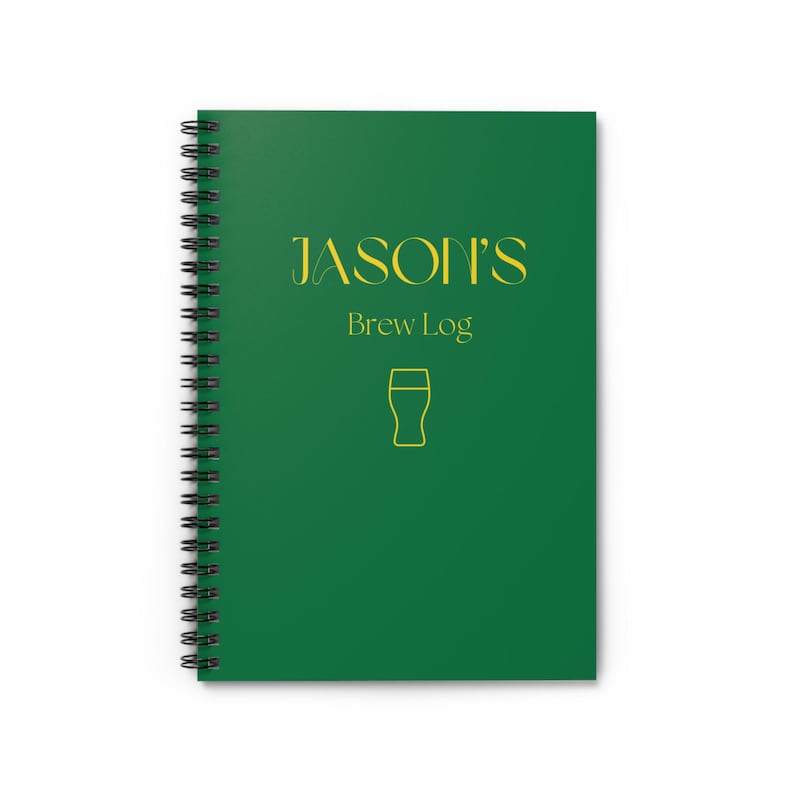 Personalized Beer Brewing Log Book – Custom Homebrewing Journal – Brew ...