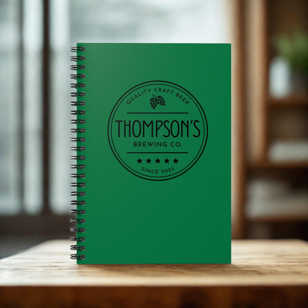 Homebrewer Beer Journal Notebook Personalized Craft Beer Recipe for ...