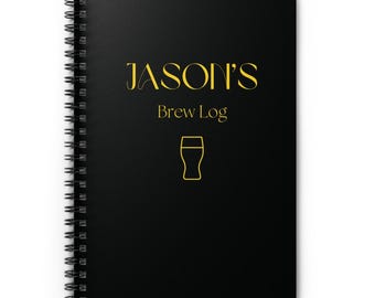 Personalized Beer Brewing Log Book – Custom Homebrewing Journal – Brew Day Gift for Craft Beer Lovers & Brewing Enthusiasts