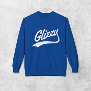 Bluza Glizzy Unisex, Hotdog Crewneck Vintage Baseball Style, Prezent dla Miłośnika Fast Food, Fani Nowego Jorku, Koszulka Meme Gen Z