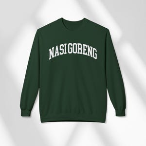 Nasi Goreng Sweatshirt Unisex, Fried Rice Crewneck, Gift for Indonesian and Malaysian Cuisine Fans, Southeast Asian Foodie Sweater
