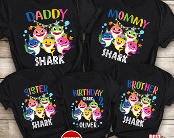 Baby Shark Birthday Shirt Etsy Baby Shark Birthday Shirt Etsy
