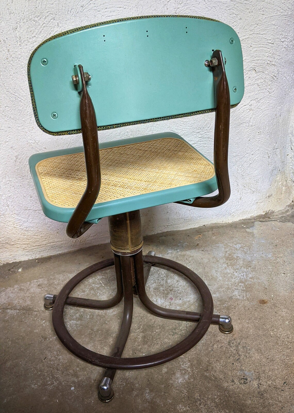 Vintage Western Electric Telephone Operator Chair Cane & Wood Etsy