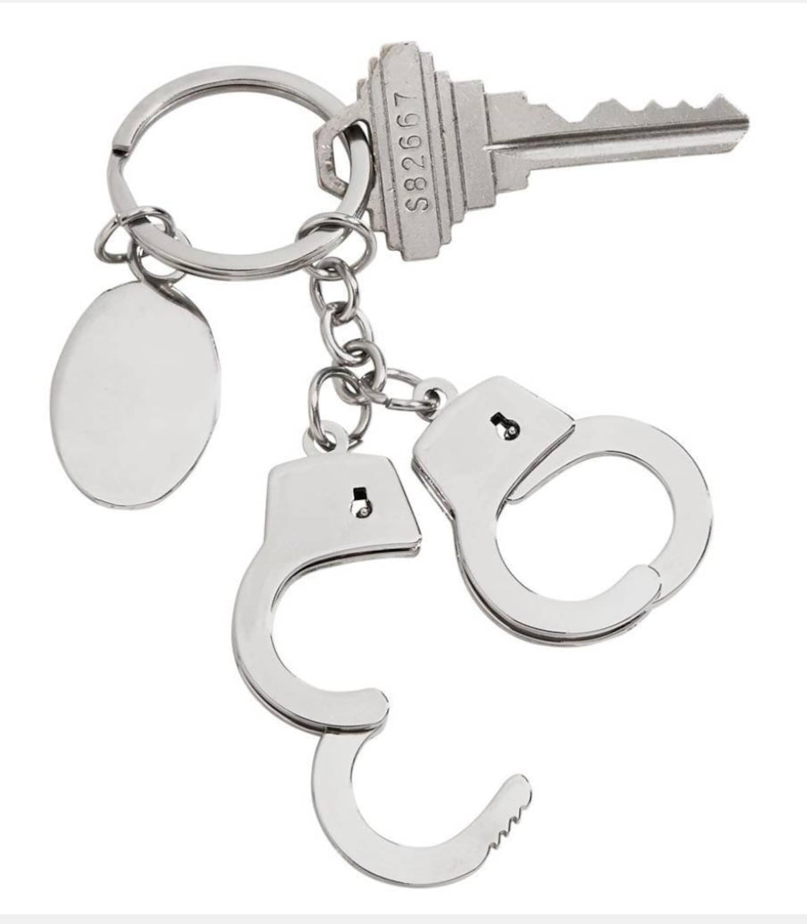 Personalized Handcuff Key Chain Handcuffs Engraved | Etsy