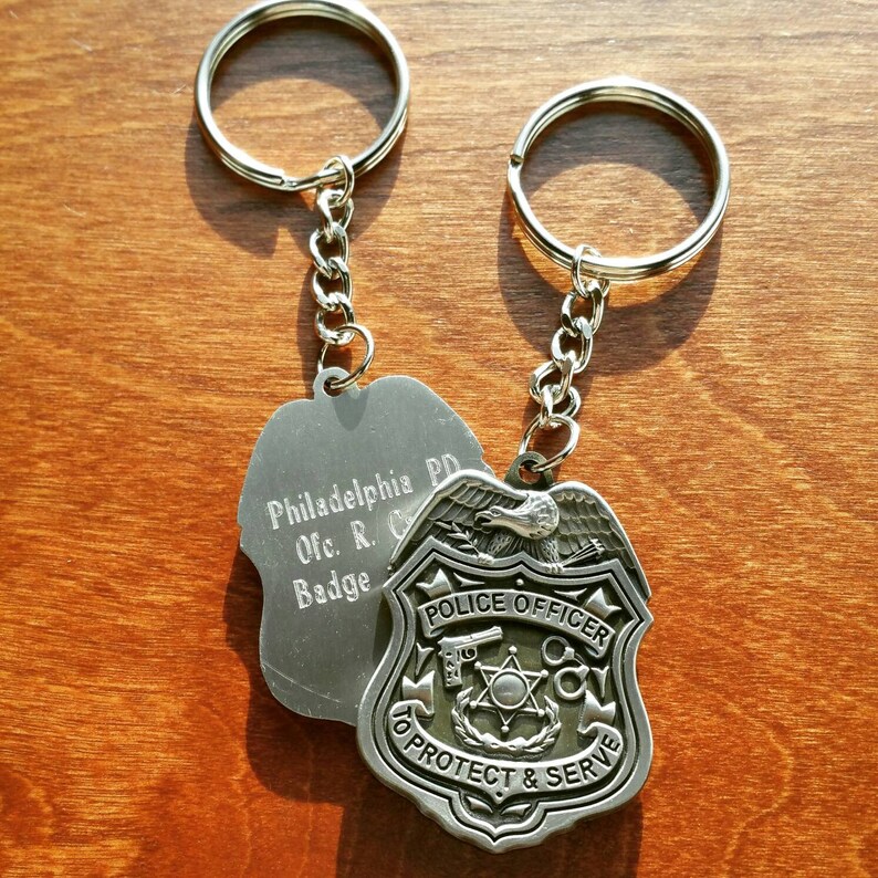 Personalized Police Key chain Police Key chain Etsy