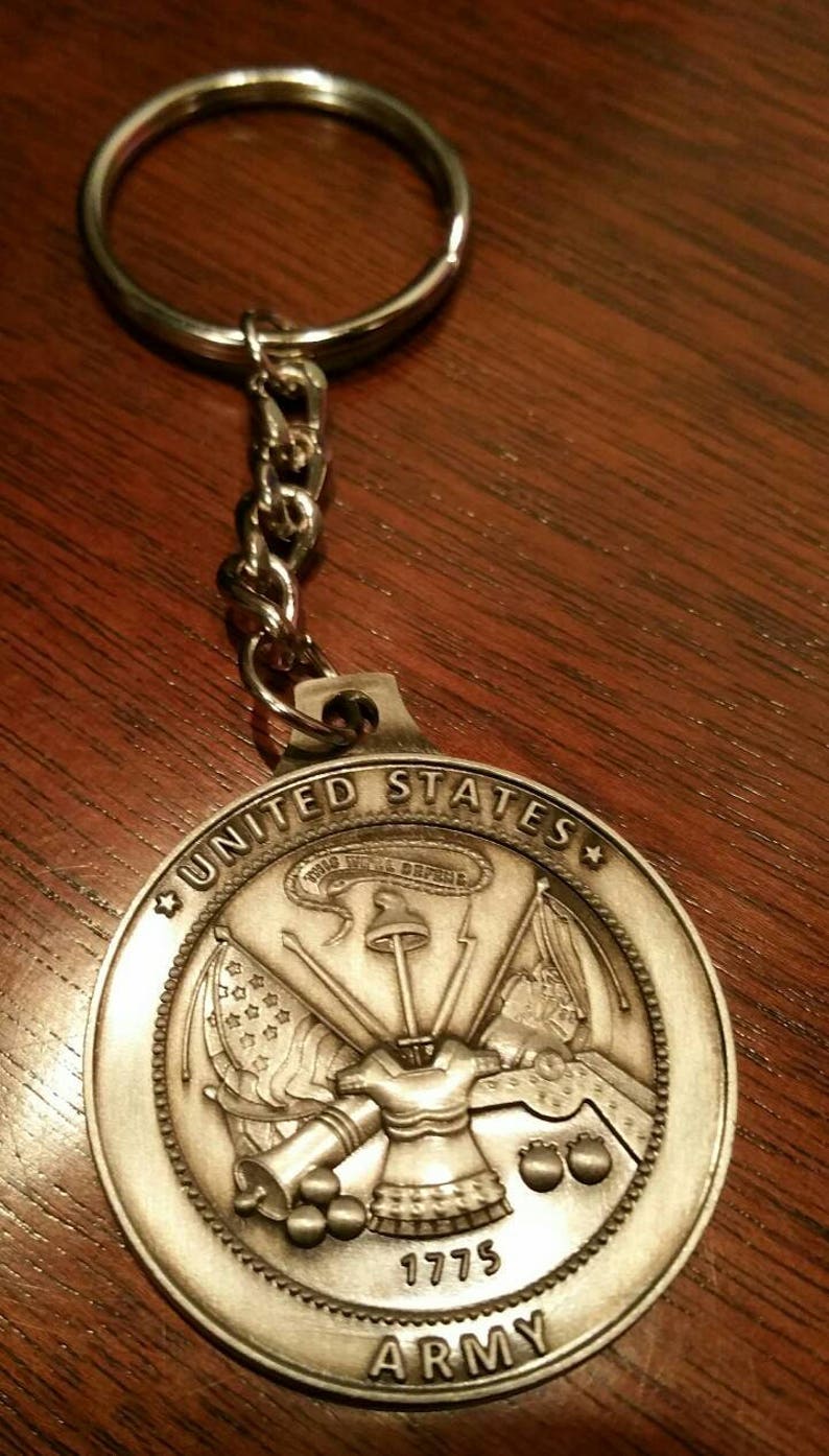 Personalized Army Keychain Army Key chain Personalized Etsy