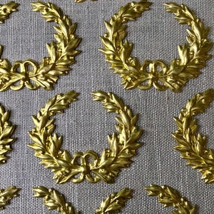 Vintage messing strikkrans en bessenstempel