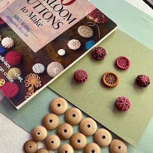 Antique Wooden Button Forms