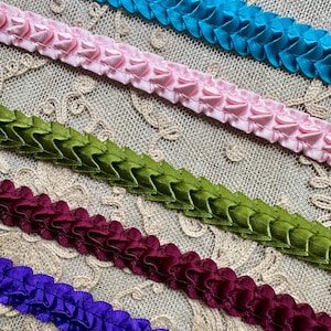 Five Different Vintage Pleated Trims