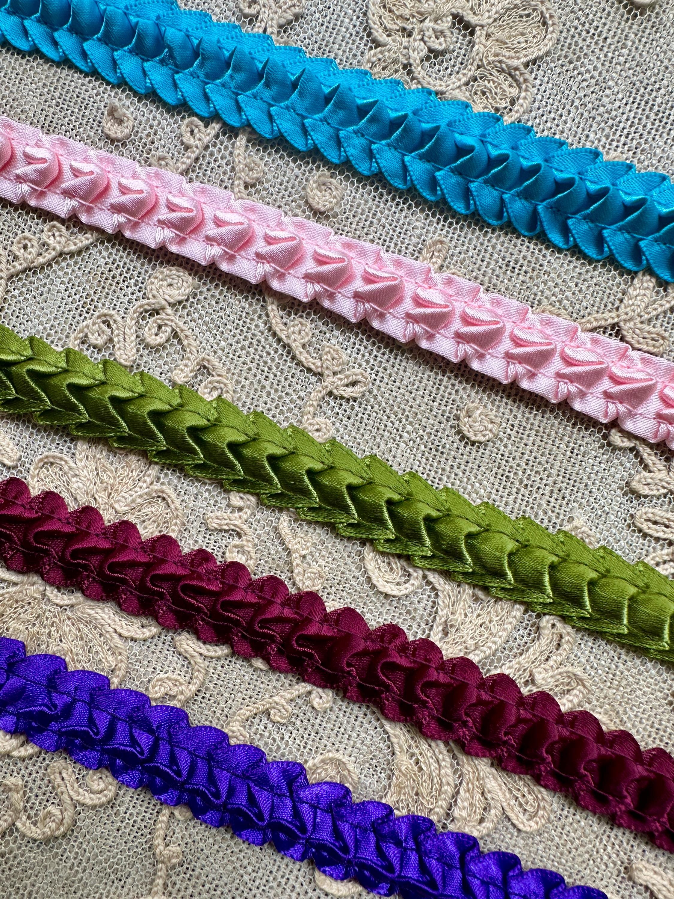 Nastro In Pizzo Plissettato A Quadretti Con Volant – 4,2 Cm X 4,5 M Per Decorazioni E Cucito - 3