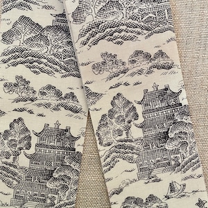 Katoenen rand in vintage chinoiseriestijl