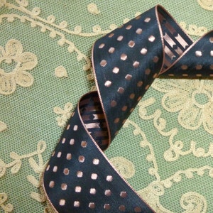 Vintage WOVEN Polka Dot Ribbon image 4