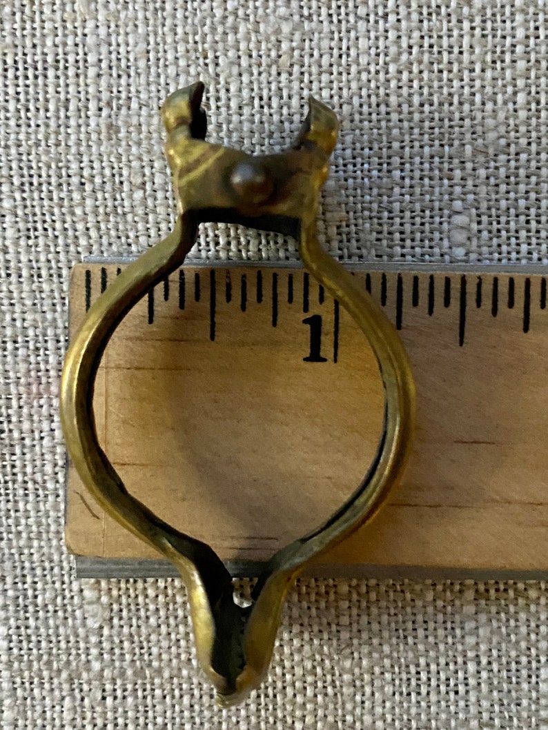 Vintage Brass Café Curtain Clips in Four Size Choices Etsy