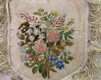 18th Century Embroidered Panel