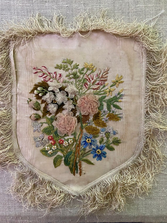 18th Century Embroidered Panel - image 1