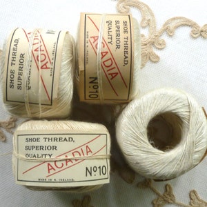 Vintage Superior Quality Linen Shoe Thread