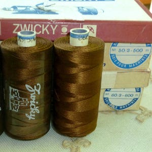 Three Sizes Spools Vintage Swiss Quality spun silk thread