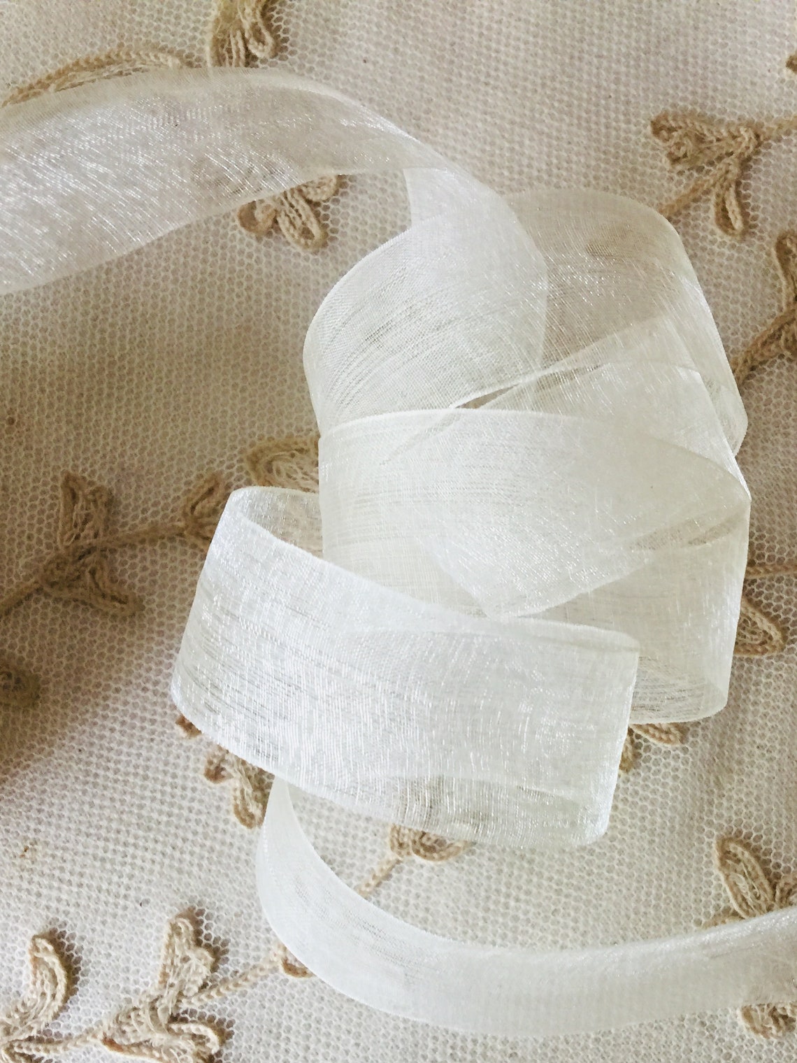 Vintage Silk Organdy Ribbon 10 Yards - Etsy