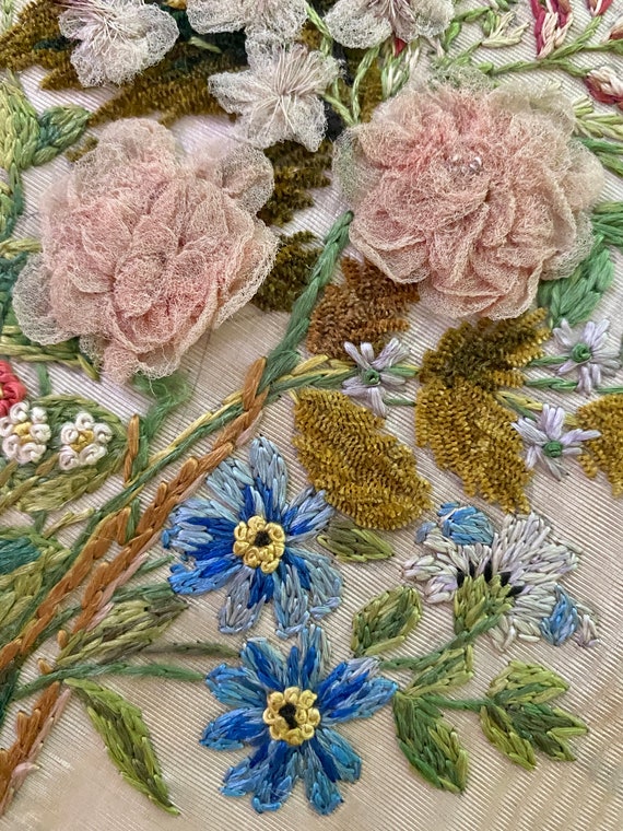 18th Century Embroidered Panel - Gem